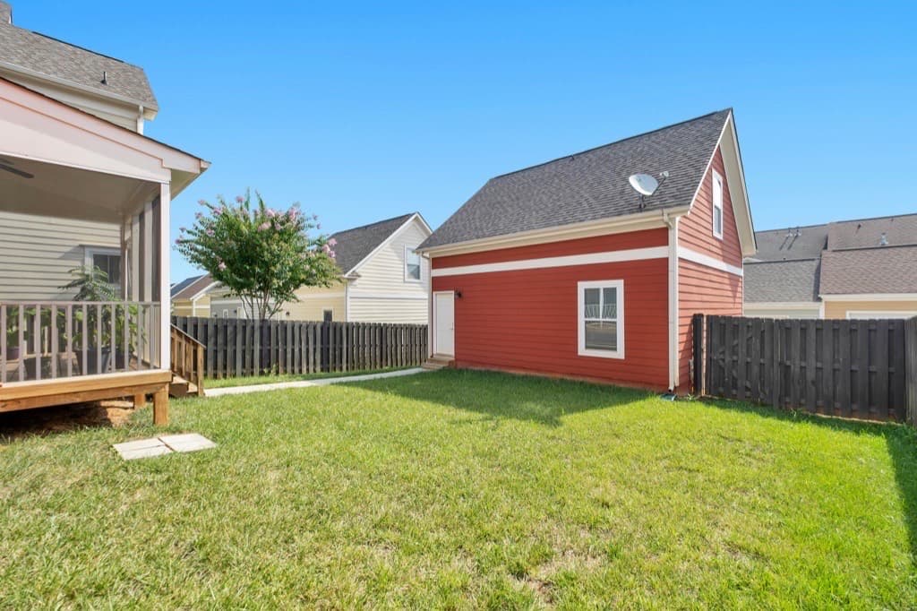 Backyard before redesign