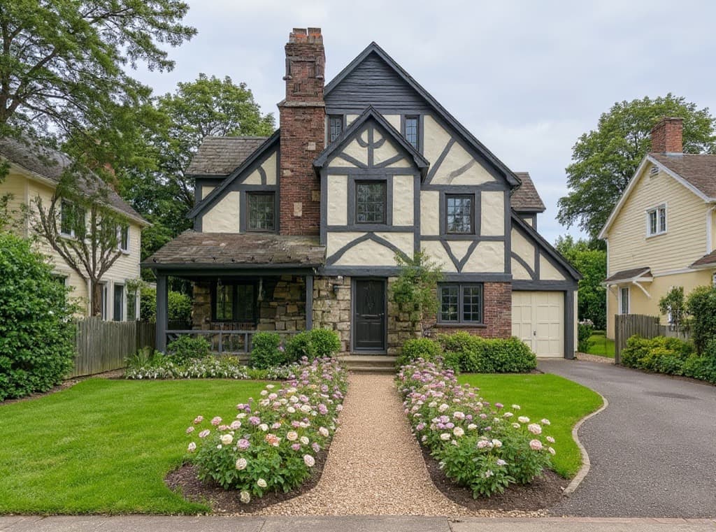 Cottage Front Yard Ideas: AI redesign example