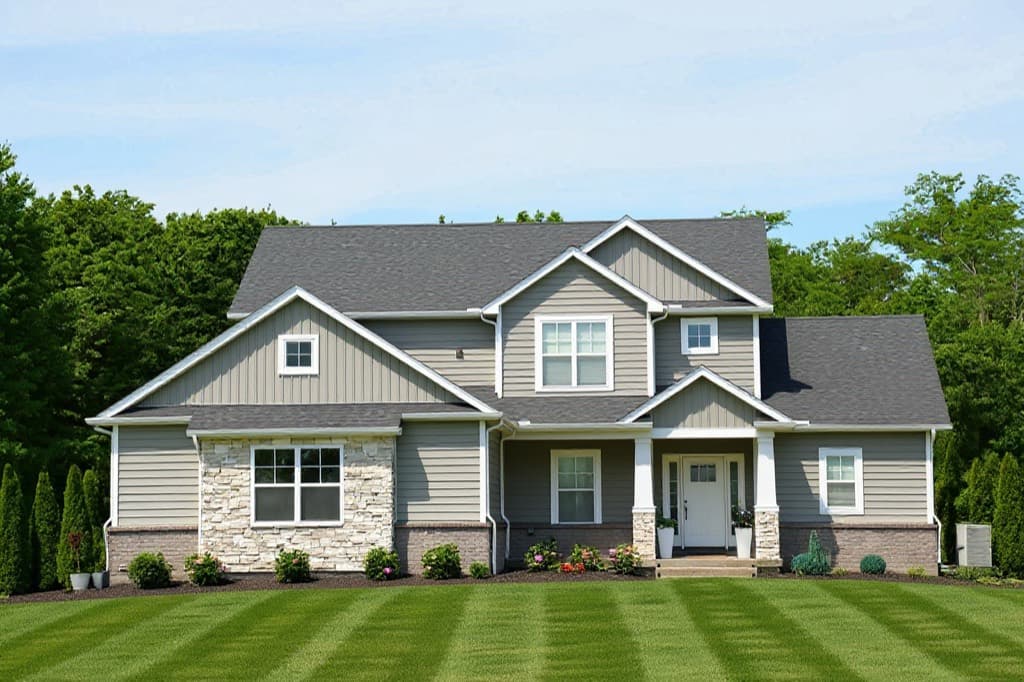 Front yard redesigned in Listing refresh style by AI